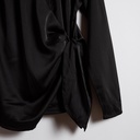 Satin Wrap Blouse