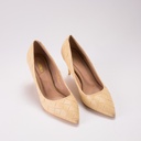 Beige Pointed Heels 