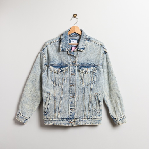 Washed denim jacket