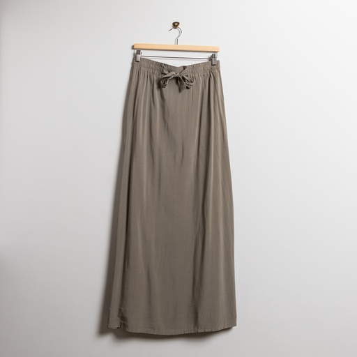 [E7828 mariam ahmed] Bow Olive Skirt 