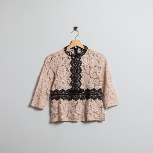 [E10649 amal el gamal] Lace blouse