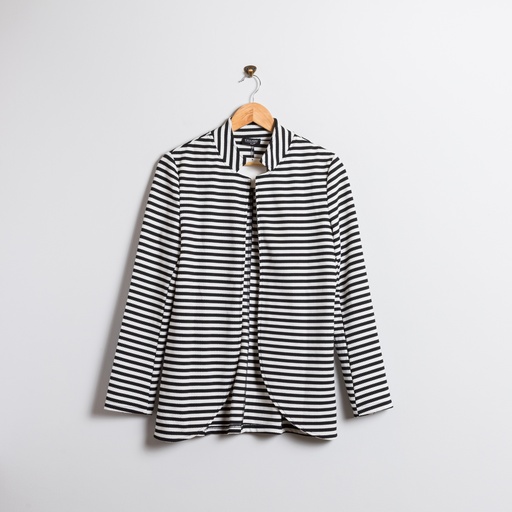 [E10687 reham kandil] Striped blazer