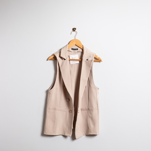 [E10301 Rania yehia] Beige Vest